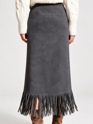 Polyester 90% Care instructions: Hand wash cold midi skirt in Dark Blue with straight silhouette