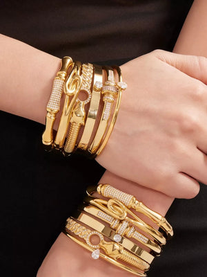 bracelet in Style A with zircon embellishment and not applicable
