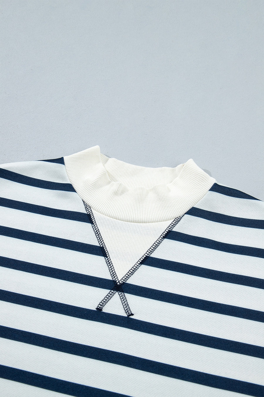 White relaxed lounge set with mock neck