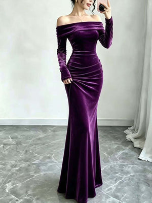 Burgundy formal gown