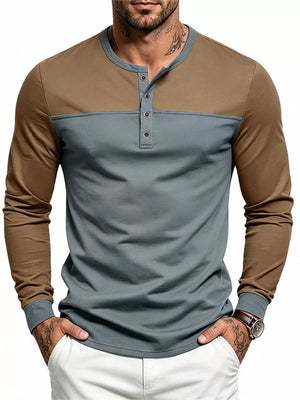 classic henley in Gray with henley