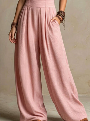 Dusty Pink jumpsuit with full-length and pullover