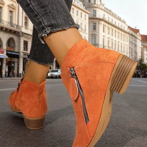 Suede,Rubber Imported Size & boots in Black with ankle boot silhouette