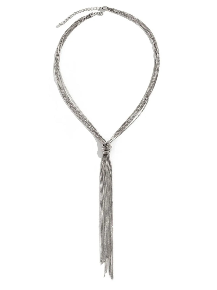 gold necklace with long and clasp