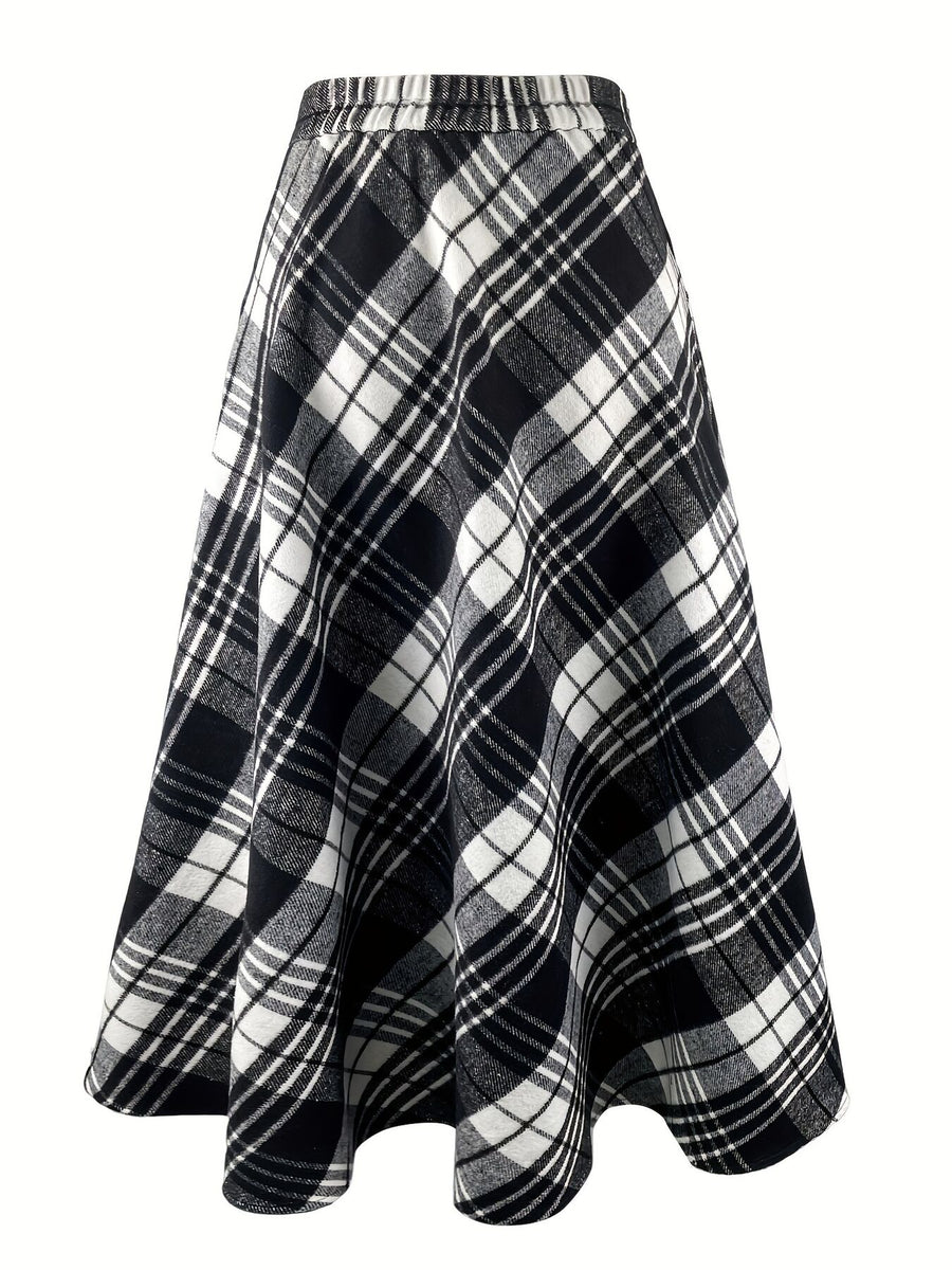 black midi skirt with midi and side-zip