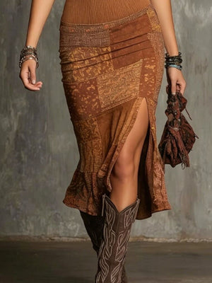 bohemian midi dress in plum with halter