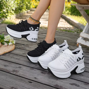 black sneakers with leopard-print and not applicable