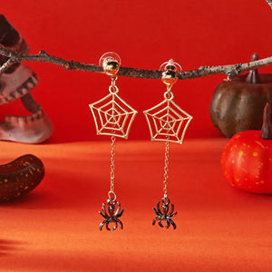 gold earrings with long and post-back