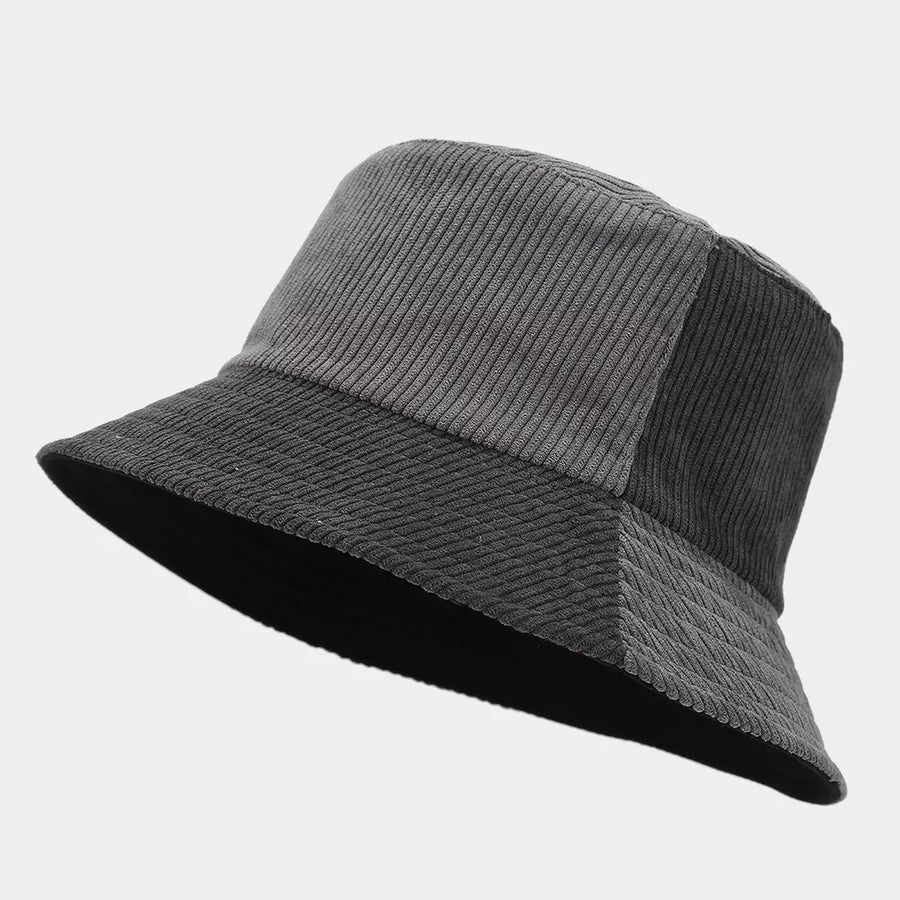 corduroy Imported Size & hat in Ochre with relaxed silhouette