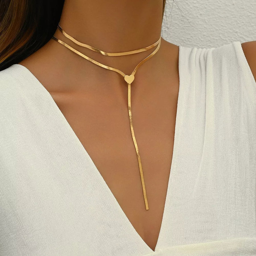 18K Gold-Plated,Iron Care instructions: Avoid wearing during exercise, as sweat necklace in Gold with lariat silhouette