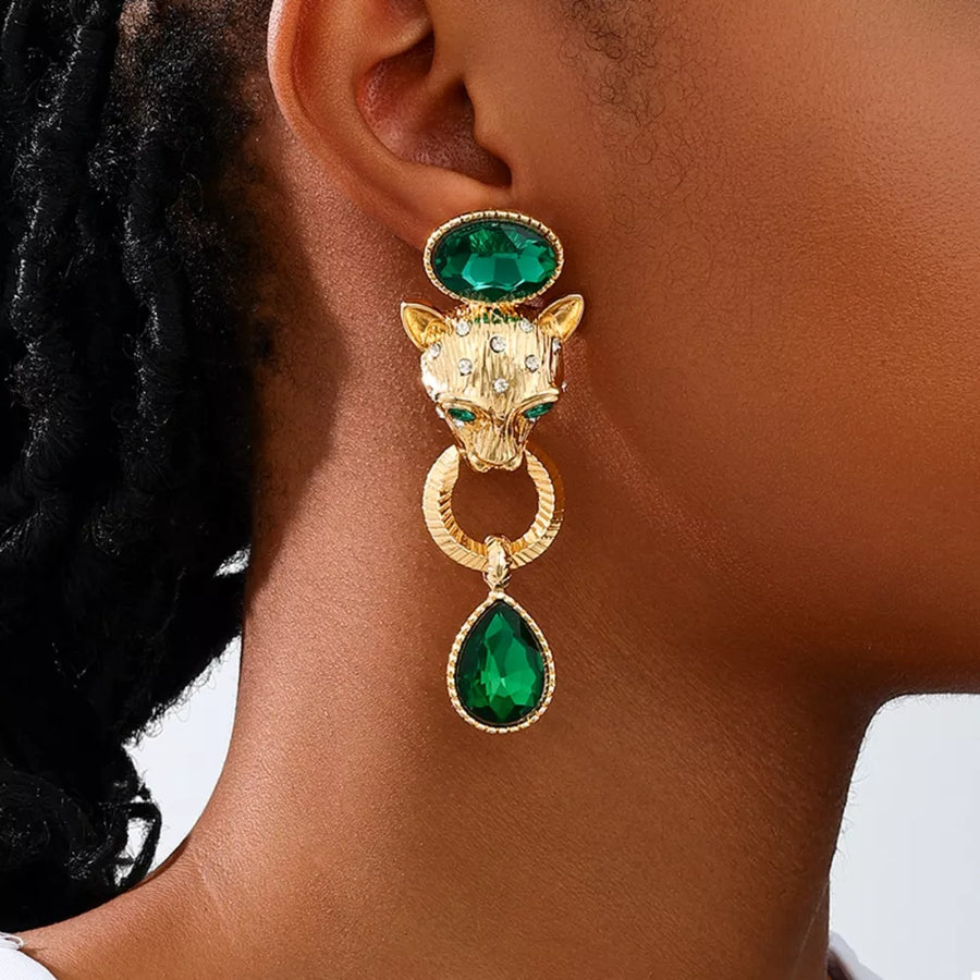 glam earrings in Golden with not applicable