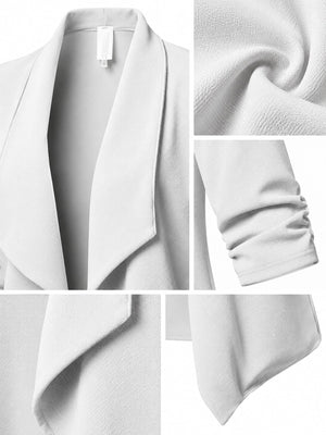 classic blazer in Green with shawl lapel