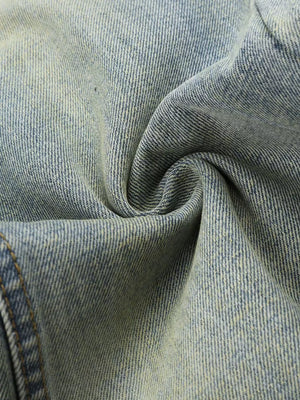 Heritage-inspired Wide Leg Denim Trousers