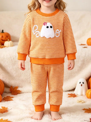 playful pajama set in white with crew neck