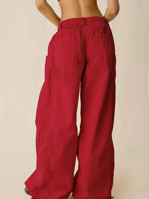 cargo pants in Red