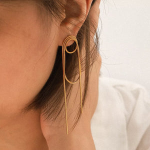 Gold earrings