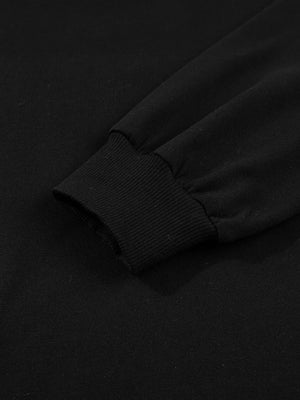 sweatshirt featuring graphic-print in Black with 65% polyester, 35% cotton100% polyester Care instructions: Machine wash