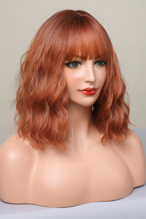 Rose Quartz Bob with Bangs wig in Ochre