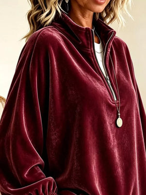 100% polyester Care instructions: Machine wash cold sweatshirt in Fuchsia Pink with relaxed silhouette