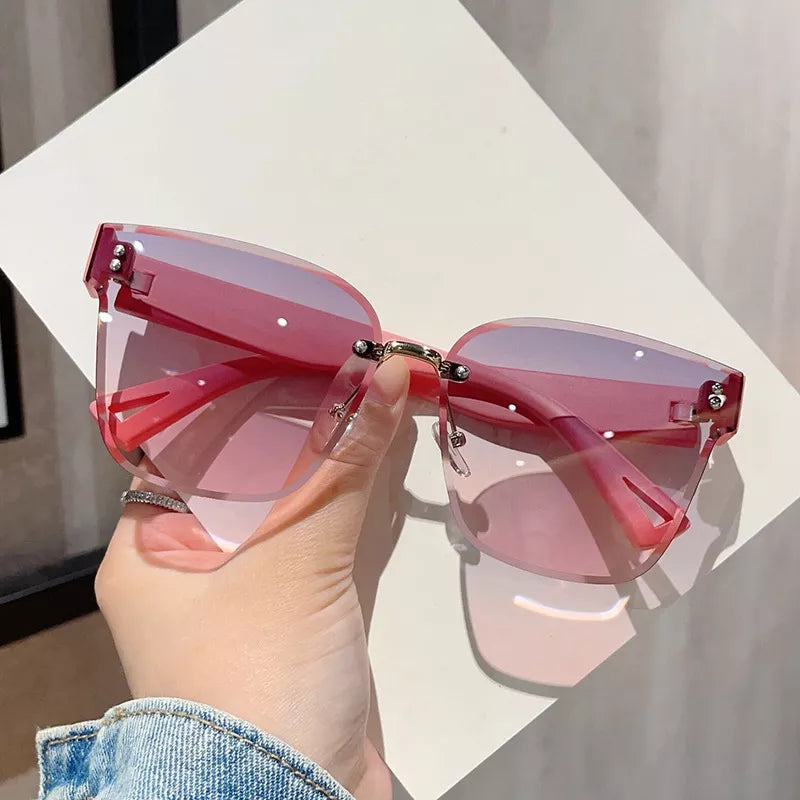 pink sunglasses with ombre and N/A