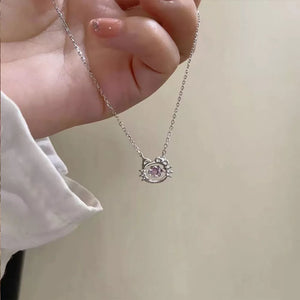 silver necklace with collar length and clasp
