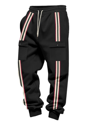 joggers featuring striped in Army Green with 95%polyester,5%spandex Care instructions: Machine wash cold texture
