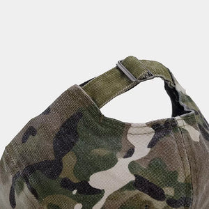 Camouflage Baseball Cap in black with curved brim
