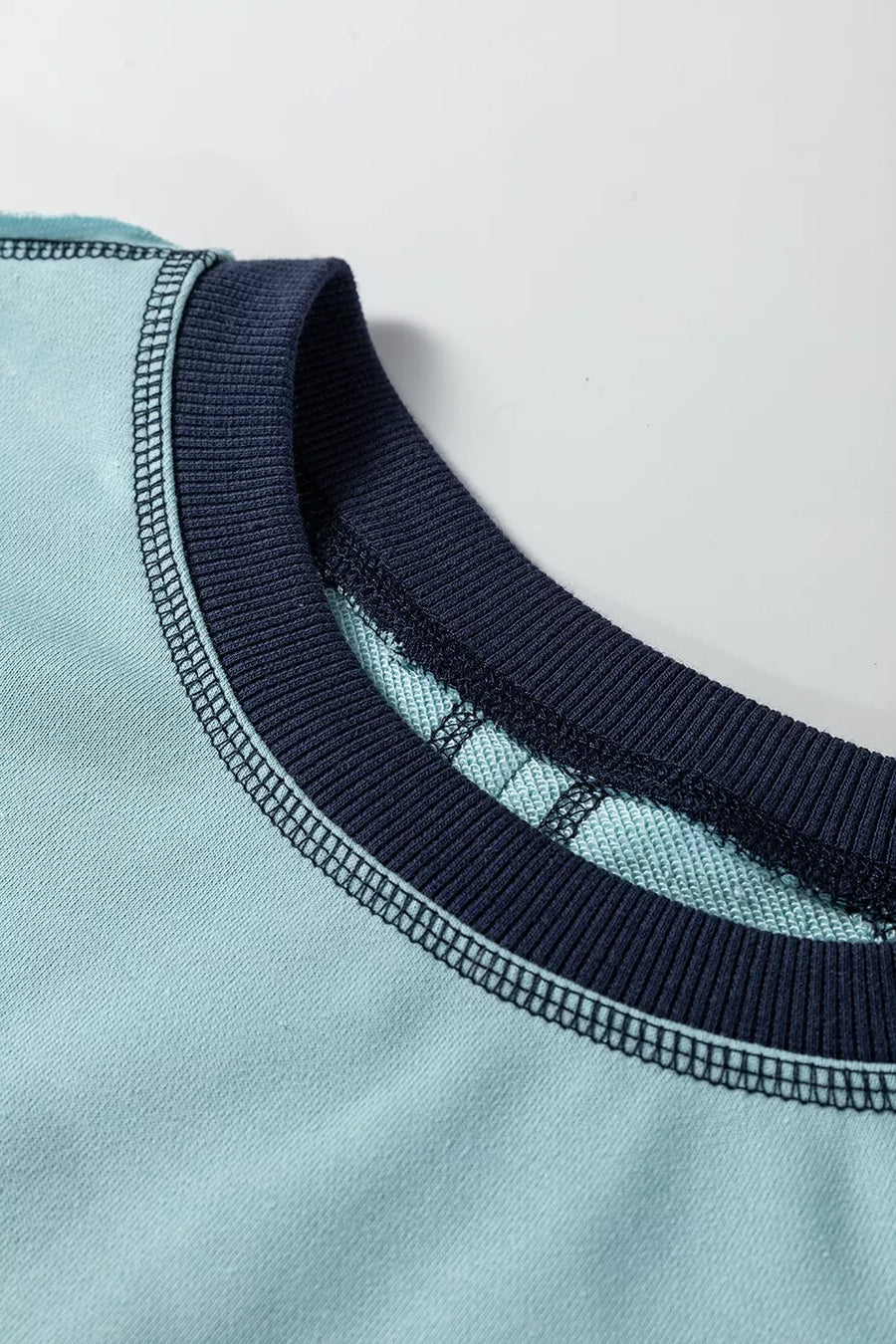 Contrast Edge Colorblock Crop Sweatshirt option 5