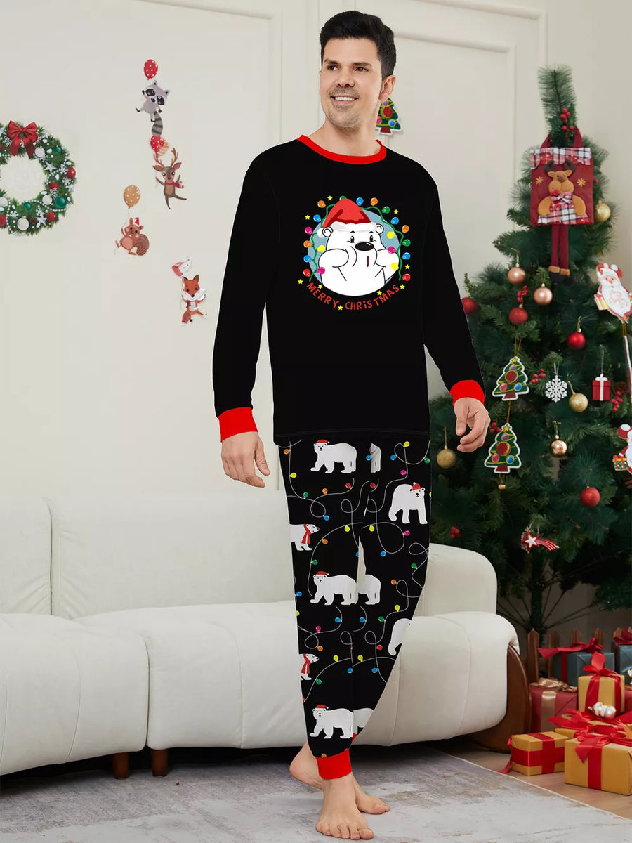 pajama set in Mom with graphic print and two-piece set