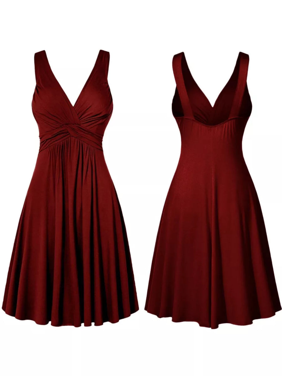 Black A-line dress with knee-length and pullover