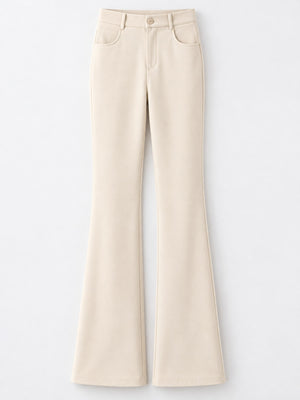 Black-Regular with trousers with high-waisted 35