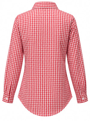 Pink relaxed button-down shirt with collared