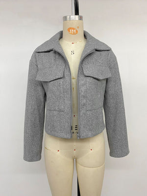slate gray jacket