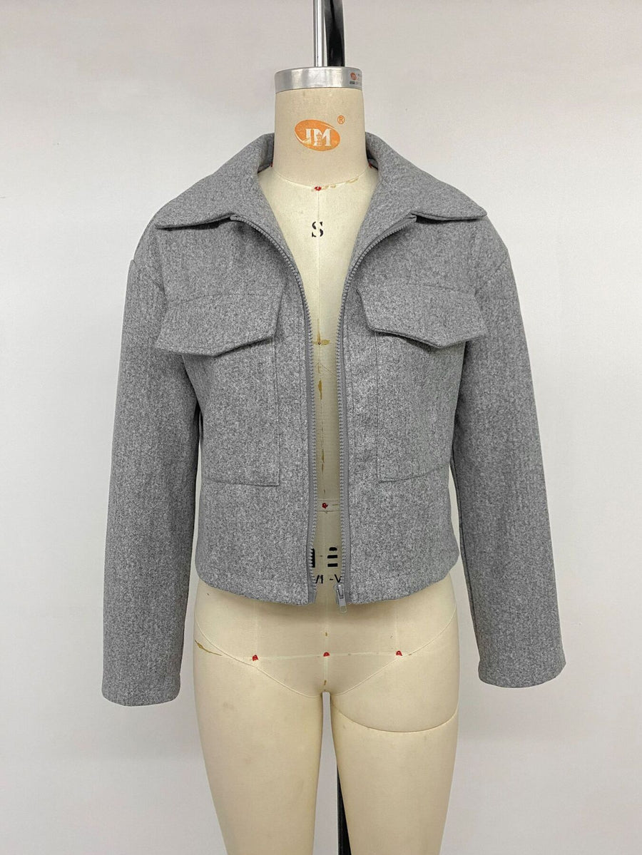 slate gray jacket