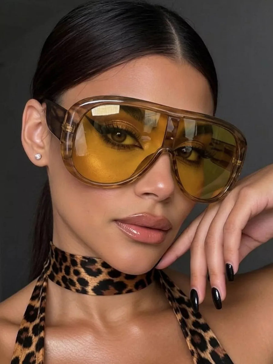 Oversized Sunglasses With Tinted Lenses in Style B with UV protection