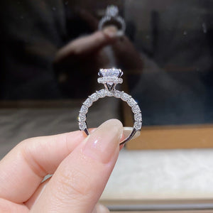 3 Carat 925 Sterling Silver Moissanite Ring Style 10500186332 in Silver