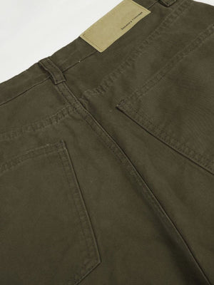 cargo pants in olive green