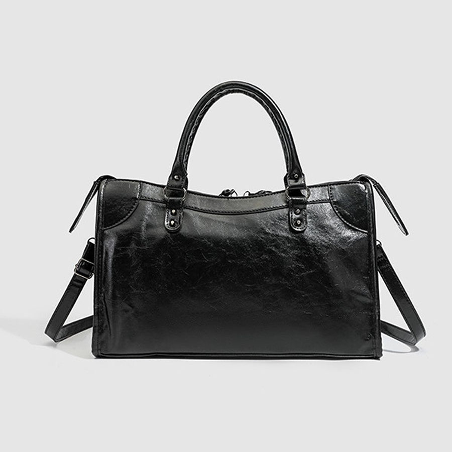 black with handbag with top handle 9