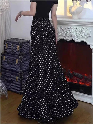 Black maxi skirt