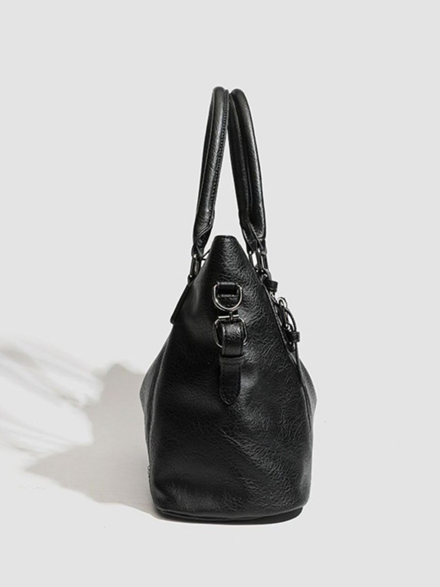 Black with handbag with top handles 8