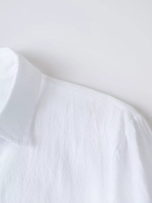 Black relaxed camp shirt with collared