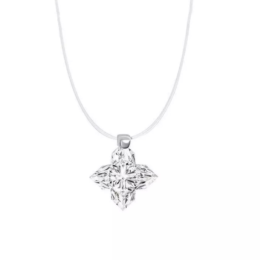 necklace in Silver with star and star pendant