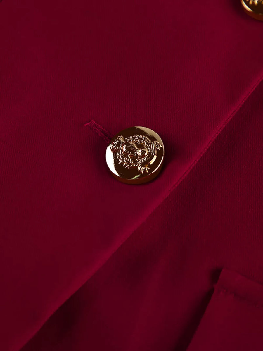Wine Red with Two-Piece Sets 13