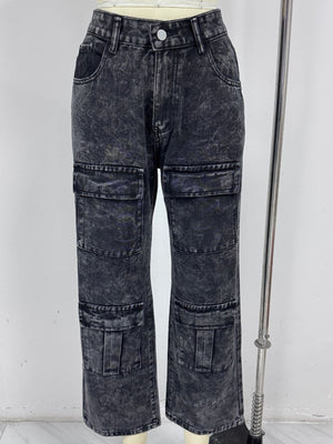 wide-leg jeans in Blue