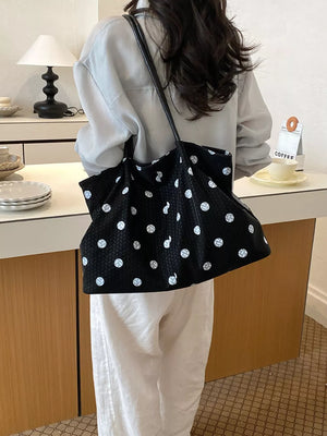 Black with Polka Dot Shoulder Bag