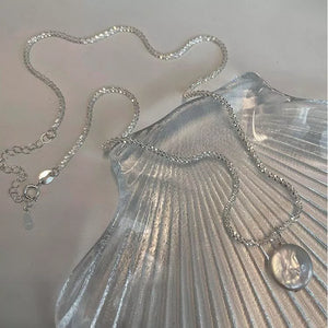 silver necklace