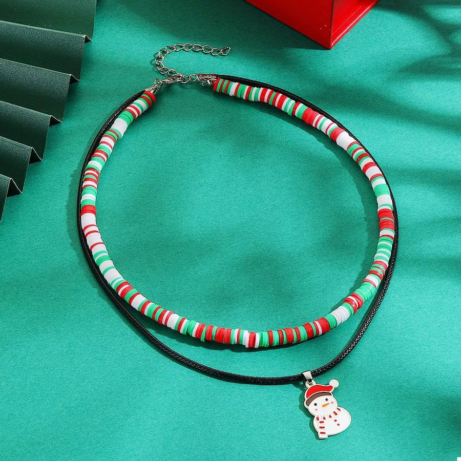 artsy necklace in red with strapless
