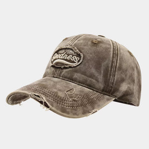 cotton Imported Size & cap in Khaki with structured silhouette