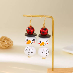 18K Gold-Plated, Alloy, Wooden Care instructions: Avoid wearing during exercise, earrings in white with dangle silhouette