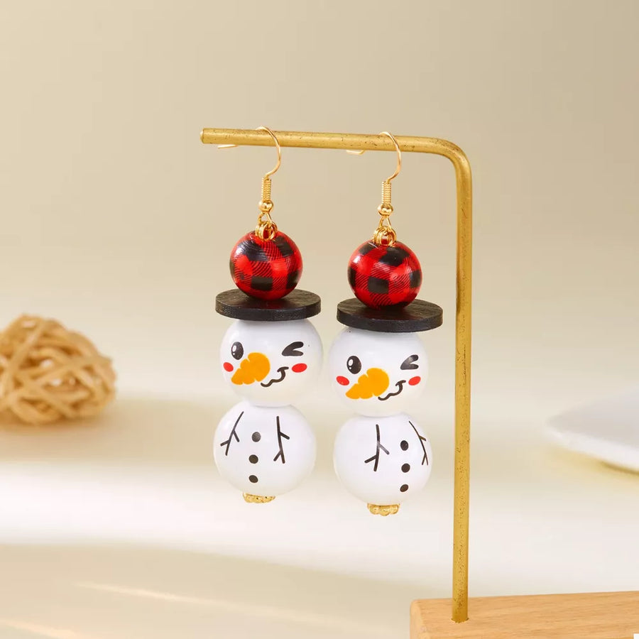 18K Gold-Plated, Alloy, Wooden Care instructions: Avoid wearing during exercise, earrings in white with dangle silhouette